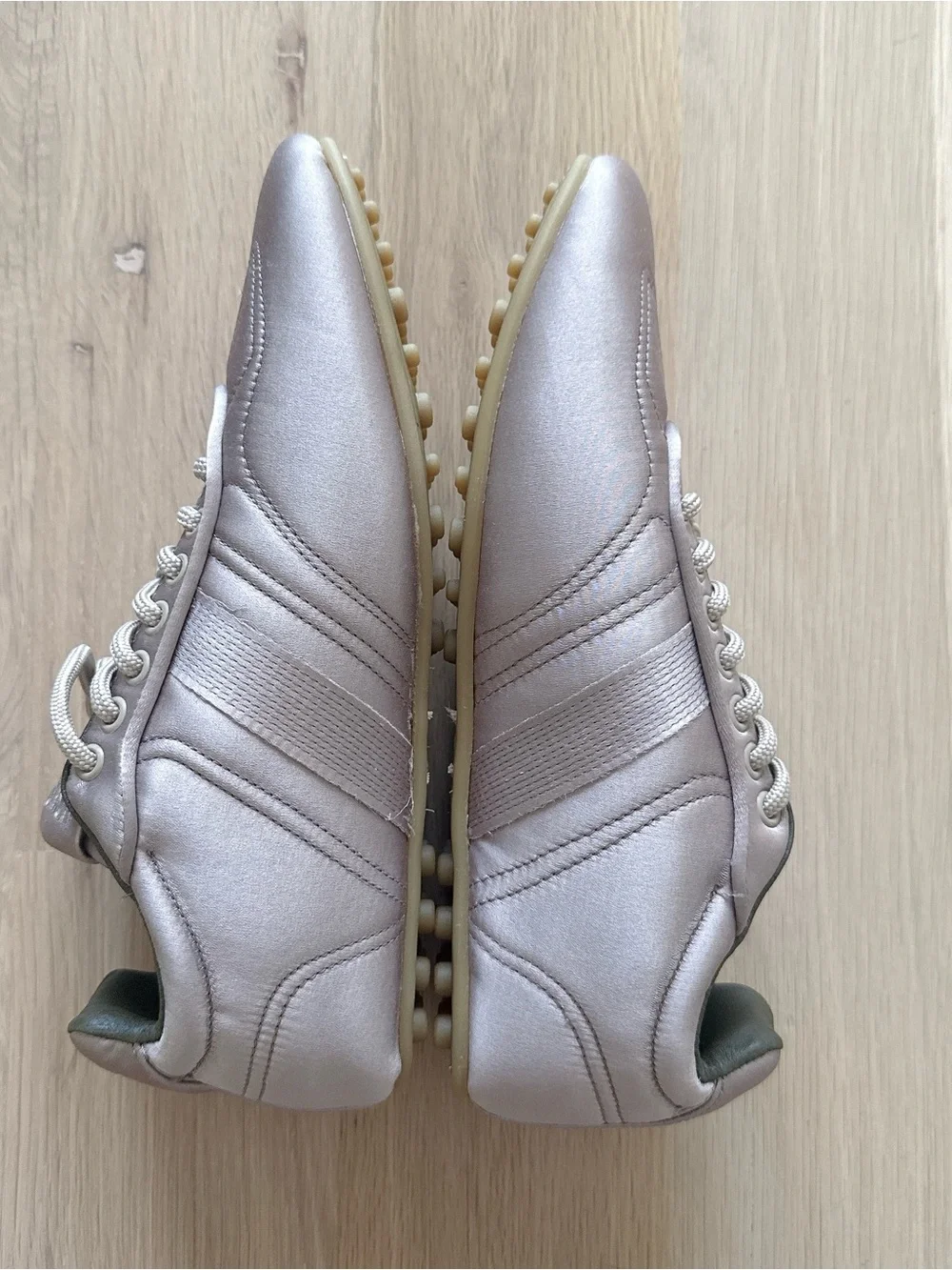 NIB ALOHAS TB.69 Rife Satin Low-Top Sneakers Taupe